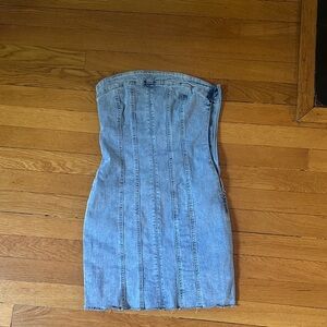 Princess Polly Light Blue Strapless Dress